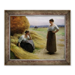 Tablou inramat - Henri Lerolle - Recoltatorii, 50 x 60 cm