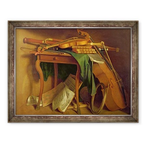 Tablou inramat - Henri Roland de la Porte - Masa Muzicianului, 60 x 80 cm