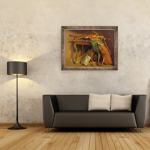 Tablou inramat - Henri Roland de la Porte - Masa Muzicianului, 60 x 80 cm - Img 2