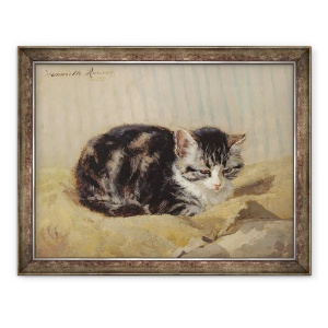 Tablou inramat - Henriette Ronner-Knip - Tabby, 60 x 80 cm