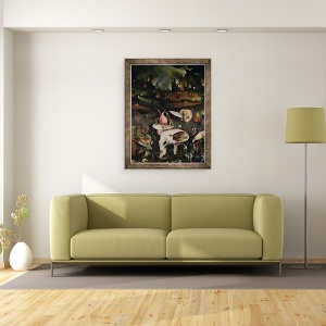 Tablou inramat - Hieronymus Bosch - Gradina deliciilor Pamantesti VI, 60 x 80 cm - Img 2