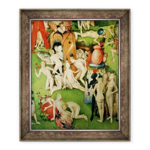 Tablou inramat - Hieronymus Bosch - Gradina deliciilor Pamantesti VII, 70 x 85 cm