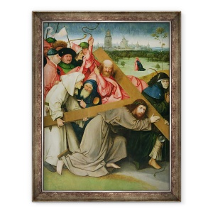 Tablou inramat - Hieronymus Bosch - Hristos Purtand Crucea, 70 x 90 cm