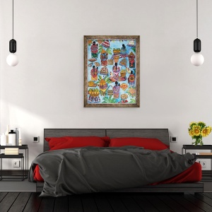 Tablou inramat - Hilary Simon - Impresii din Indonezia, 70 x 90 cm - Img 3