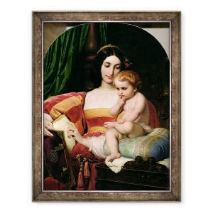 Tablou inramat - Hippolyte Delaroche - Copilaria lui Pico della Mirandola 1463-94 1842, 70 x 90 cm