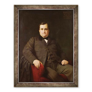 Tablou inramat - Hippolyte Flandrin - Portretul lui Joseph Charles Bonaparte, Printul Napoleon 1822-1891, 60 x 80 cm