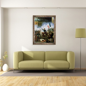 Tablou inramat - Hippolyte Lecomte - Lupta de pe Rue de Rohan I, 60 x 80 cm - Img 2