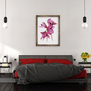 Tablou inramat - Hiroyuki Izutsu - Cyclamen, 60 x 80 cm - Img 3