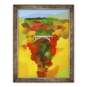 Tablou inramat - Hiroyuki Izutsu - Frunzele de toamna, 70 x 90 cm