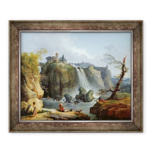 Tablou inramat - Hubert Robert - Caderile din Tivoli, 50 x 60 cm