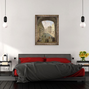 Tablou inramat - Hubert Sattler - Palais Lodron, Salzburg, 70 x 90 cm - Img 3