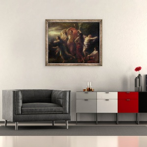 Tablou inramat - Ignace Henri Jean Fantin-Latour - Dansatoare, 50 x 60 cm - Img 2