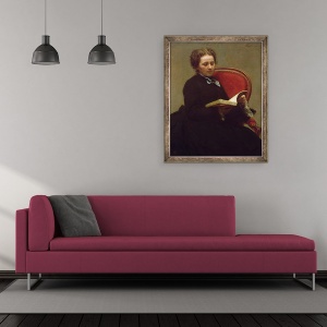 Tablou inramat - Ignace Henri Jean Fantin-Latour - Victoria Dubourg 1840-1926 1873, 50 x 60 cm - Img 2