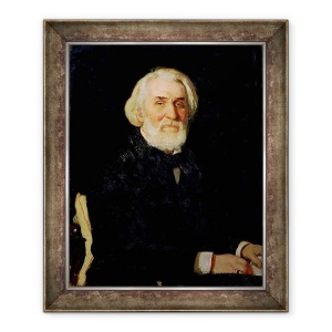 Tablou inramat - Ilya Efimovich Repin - Portretul lui Ivan S. Turgenev 1818-83, 70 x 85 cm