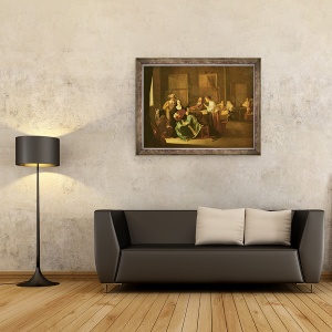 Tablou inramat - Jacob Duck - Concert familie, 60 x 80 cm - Img 2