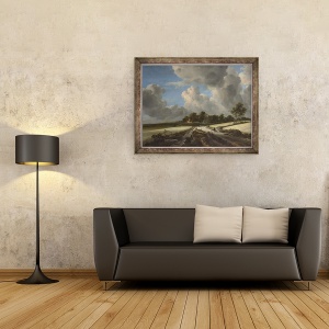 Tablou inramat - Jacob Isaaksz - Domenii de grau, 60 x 80 cm - Img 2