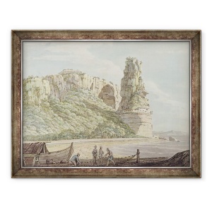 Tablou inramat - Jacob More - O priveliste la Terracina, 60 x 80 cm