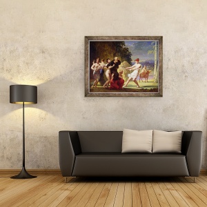 Tablou inramat - Jacques Antoine Vallin - Tentatia Sfantului Anton, 60 x 80 cm - Img 2