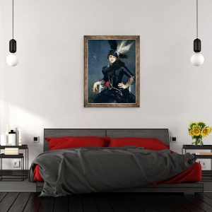 Tablou inramat - Jacques-Emile Blanche - Gilda Darthy, 70 x 90 cm - Img 3