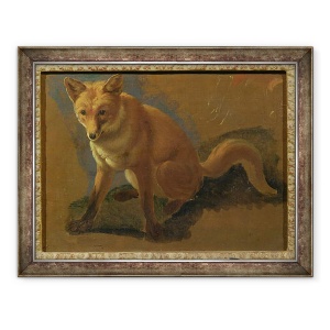 Tablou inramat - Jacques-Laurent Agasse - Studiul unei vulpe, 70 x 90 cm