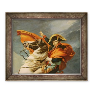 Tablou inramat - Jacques Louis David - Detaliu al lui Napoleon care traverseaza Alpii pe 20 mai 1800 I, 70 x 85 cm