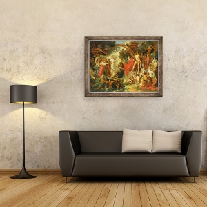 Tablou inramat - Jacques Reattu - Triumful civilizatiei, 70 x 90 cm - Img 3
