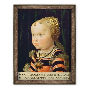 Tablou inramat - Jakob Seisenegger - Arhiducesa Eleanor de Mantua 1534-94, 60 x 80 cm
