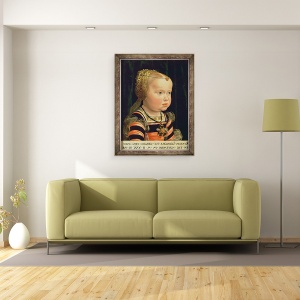 Tablou inramat - Jakob Seisenegger - Arhiducesa Eleanor de Mantua 1534-94, 60 x 80 cm - Img 2