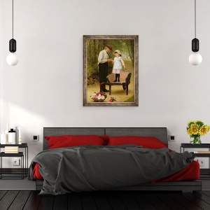 Tablou inramat - James Hayllar - Spinul, 70 x 90 cm - Img 3