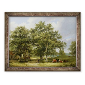 Tablou inramat - James Stark - Pasunat bovine, 60 x 80 cm