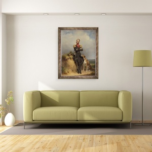 Tablou inramat - Jan Adam Janszoon Kruseman - Portret De William al II-lea, Rege al tarilor de Jos, 60 x 80 cm - Img 2