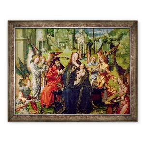 Tablou inramat - Jan Gossaert - Muzicieni Angel, 70 x 90 cm