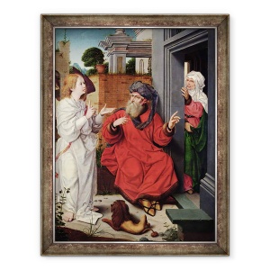 Tablou inramat - Jan II Provost - Abraham, Sara si un inger, 70 x 90 cm
