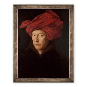 Tablou inramat - Jan van Eyck - Portretul unui barbat, 60 x 80 cm