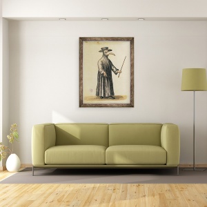 Tablou inramat - Jan van Grevenbroeck - Doctor venetian in timpul ciumei, 70 x 90 cm - Img 2