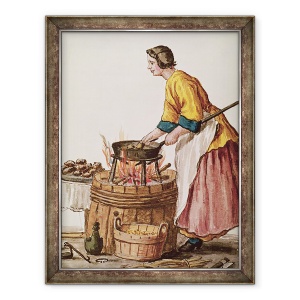 Tablou inramat - Jan van Grevenbroeck - Vanzator gogoasa venetian, 60 x 80 cm