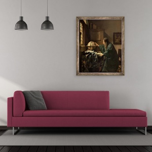 Tablou inramat - Jan Vermeer - Astronomul, 50 x 60 cm - Img 2