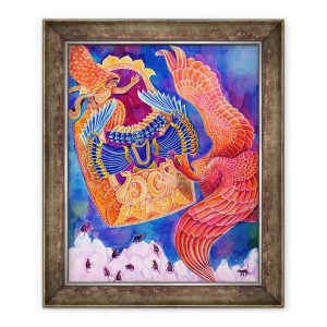 Tablou inramat - Jane Tattersfield - Ram si Sita, 1999, 70 x 85 cm