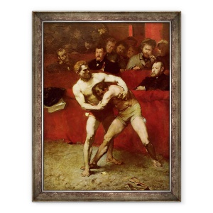 Tablou inramat - Jean Alexandre Joseph Falguiere - Luptatori, 60 x 80 cm