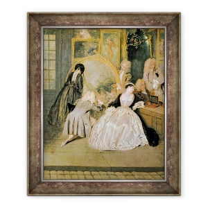 Tablou inramat - Jean Antoine Watteau - Semnul magazinului Gersaint, 70 x 85 cm
