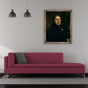 Tablou inramat - Jean Auguste Dominique Ingres - Autoportret, 50 x 60 cm - Img 2