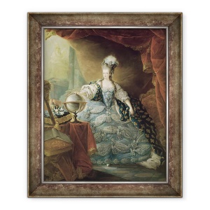 Tablou inramat - Jean-Baptiste Andre Gautier D'Agoty - Portret De Marie Antoinette 1755-93 Regina Frantei, 70 x 85 cm