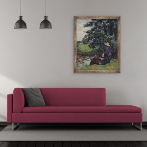 Tablou inramat - Jean Baptiste Armand Guillaumin - Pescarii, 50 x 60 cm - Img 2