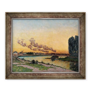 Tablou inramat - Jean Baptiste Armand Guillaumin - Setarea soarelui la Ivry, 50 x 60 cm