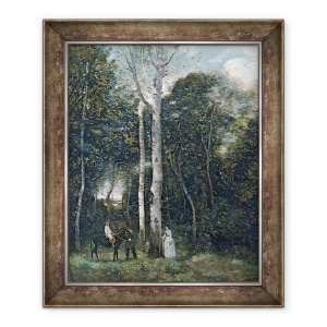 Tablou inramat - Jean Baptiste Camille Corot - Parc des Lions la Port-Marly, 70 x 85 cm