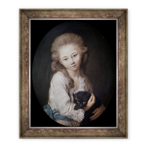 Tablou inramat - Jean Baptiste Greuze - Esprit de Baculard dArnaud, 50 x 60 cm