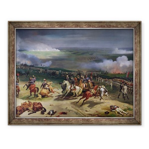 Tablou inramat - Jean Baptiste Mauzaisse - Batalia de la Valmy, 20 septembrie 1792, 60 x 80 cm