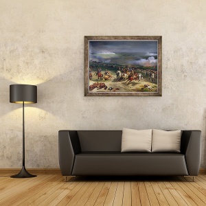 Tablou inramat - Jean Baptiste Mauzaisse - Batalia de la Valmy, 20 septembrie 1792, 60 x 80 cm - Img 2