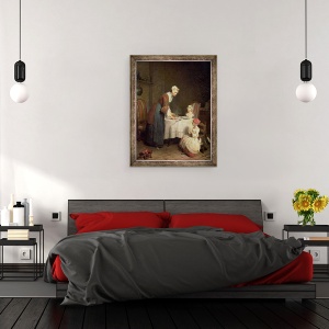 Tablou inramat - Jean-Baptiste Simeon Chardin - Harul, 70 x 90 cm - Img 3