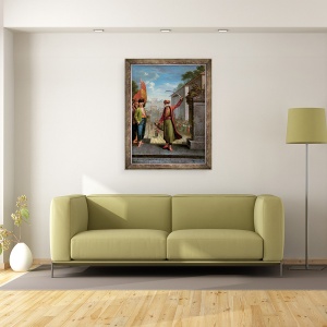 Tablou inramat - Jean Baptiste Vanmour - Patrona Halil, 70 x 90 cm - Img 2